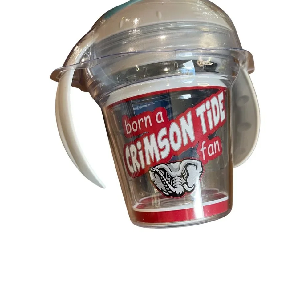 Tervis University of Alabama Plastic Sippy Cup Born A Crimson Tide‎ Fan 6-fl oz